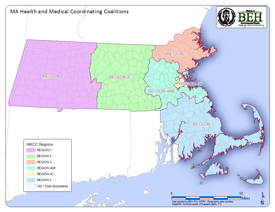 MEPHT Health and Medical Coordinating Coalitions (HMCC) Regions