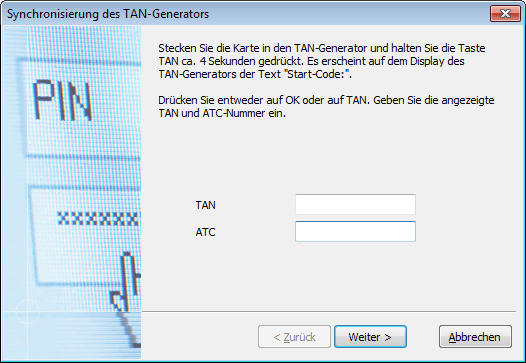 TAN Generator synchronisieren matrica wiki
