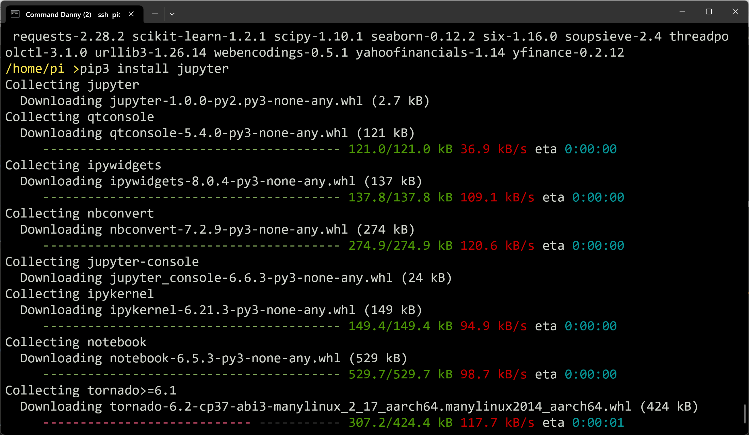 Install Jupyter Notebook on Raspberry Pi