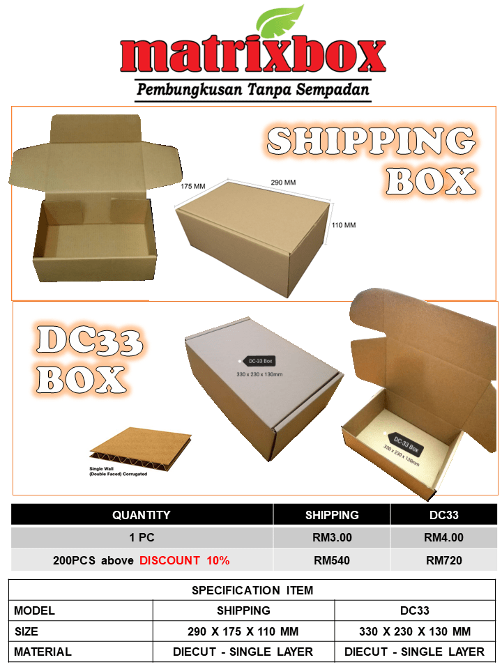 SHIPPING DIECUT BOX