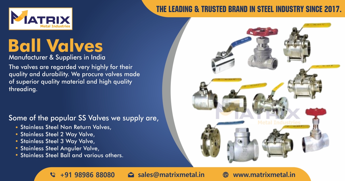 Ball Valves Manufacturer and Suppliers in India.