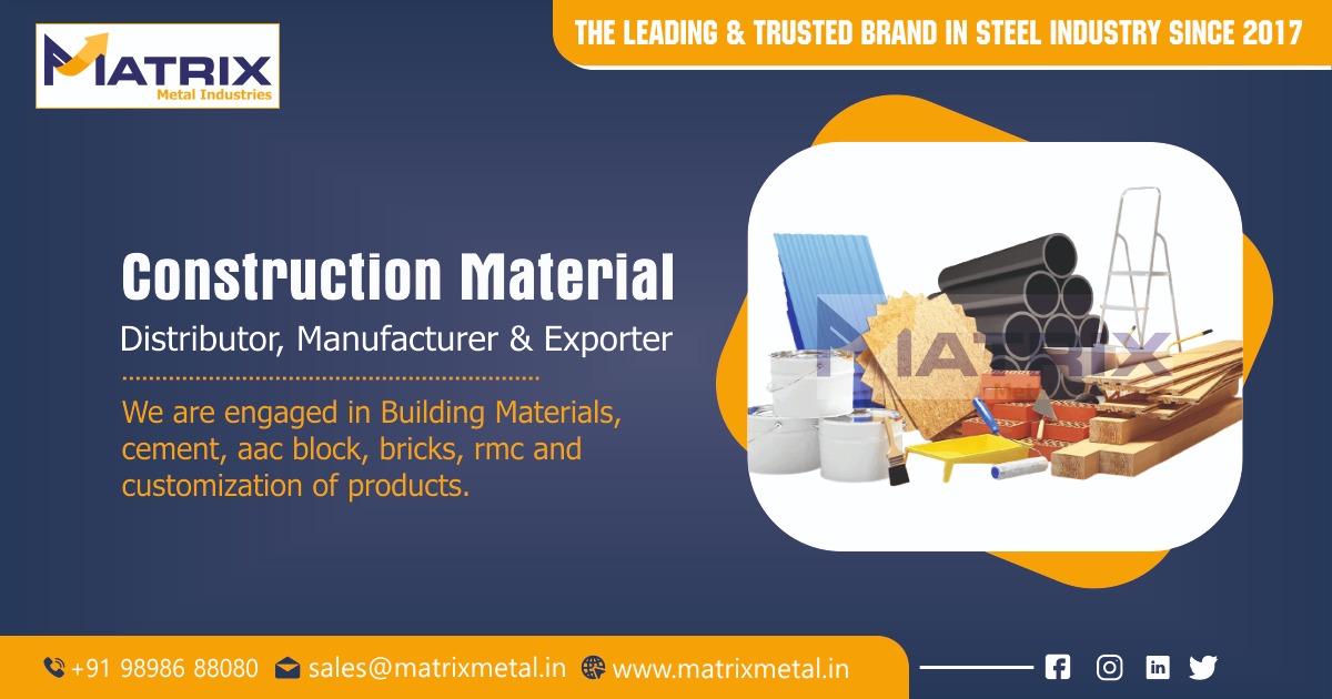 Construction Material Supplier in Ahmedabad, Gujarat, India