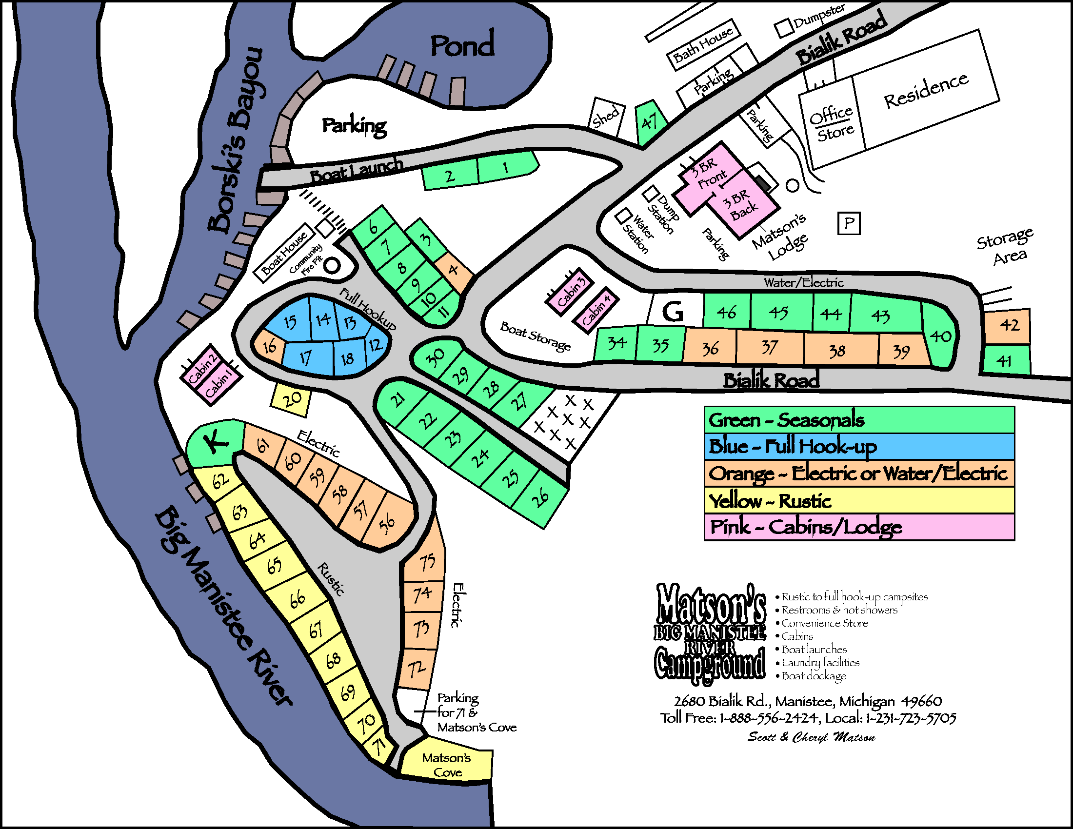 Matson's Big Manistee River Campground Tent Camping