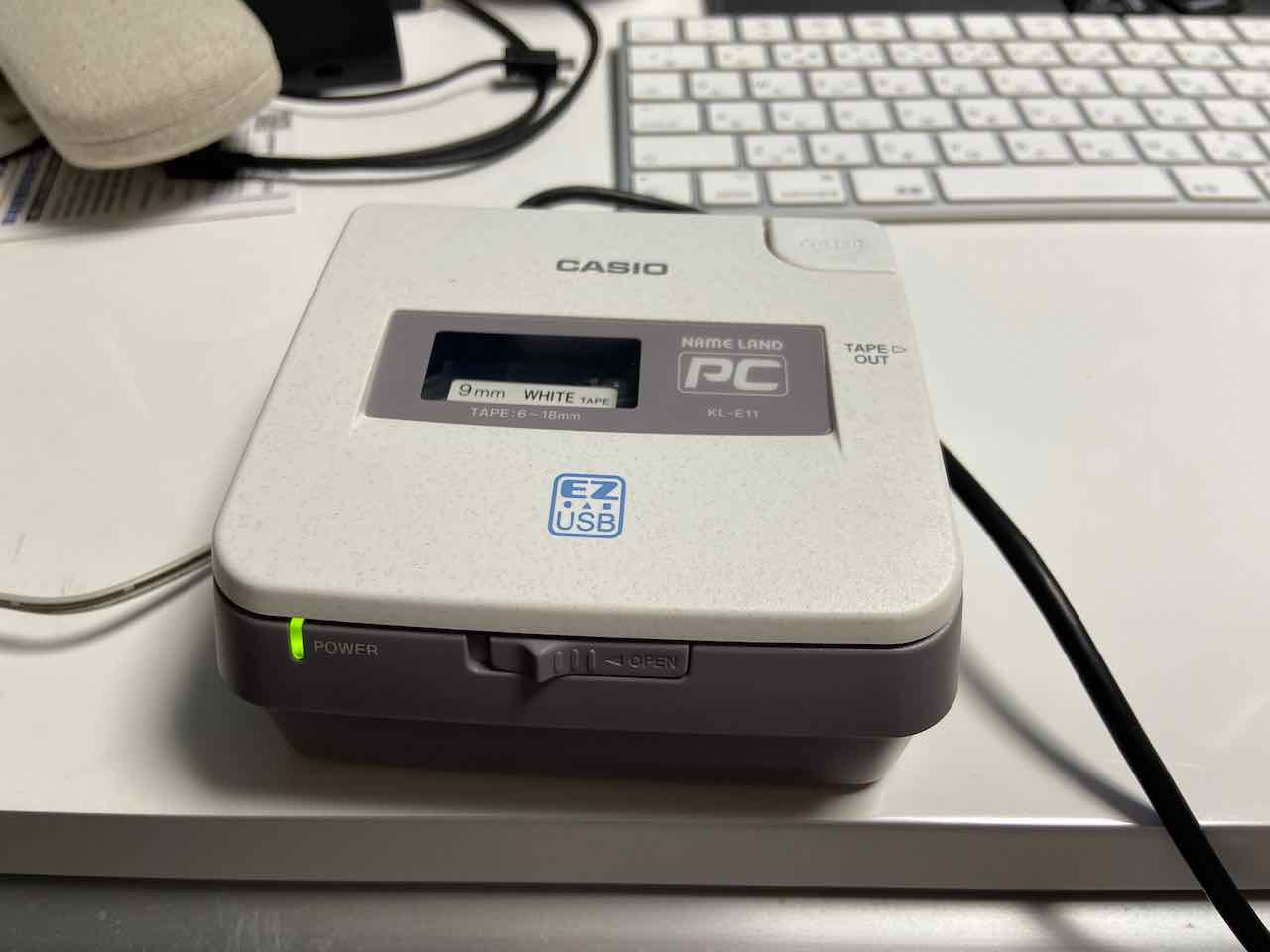 化石（CASIO KLE11）ラベルプリンターへの挑戦 with Mac mine 永遠を探して