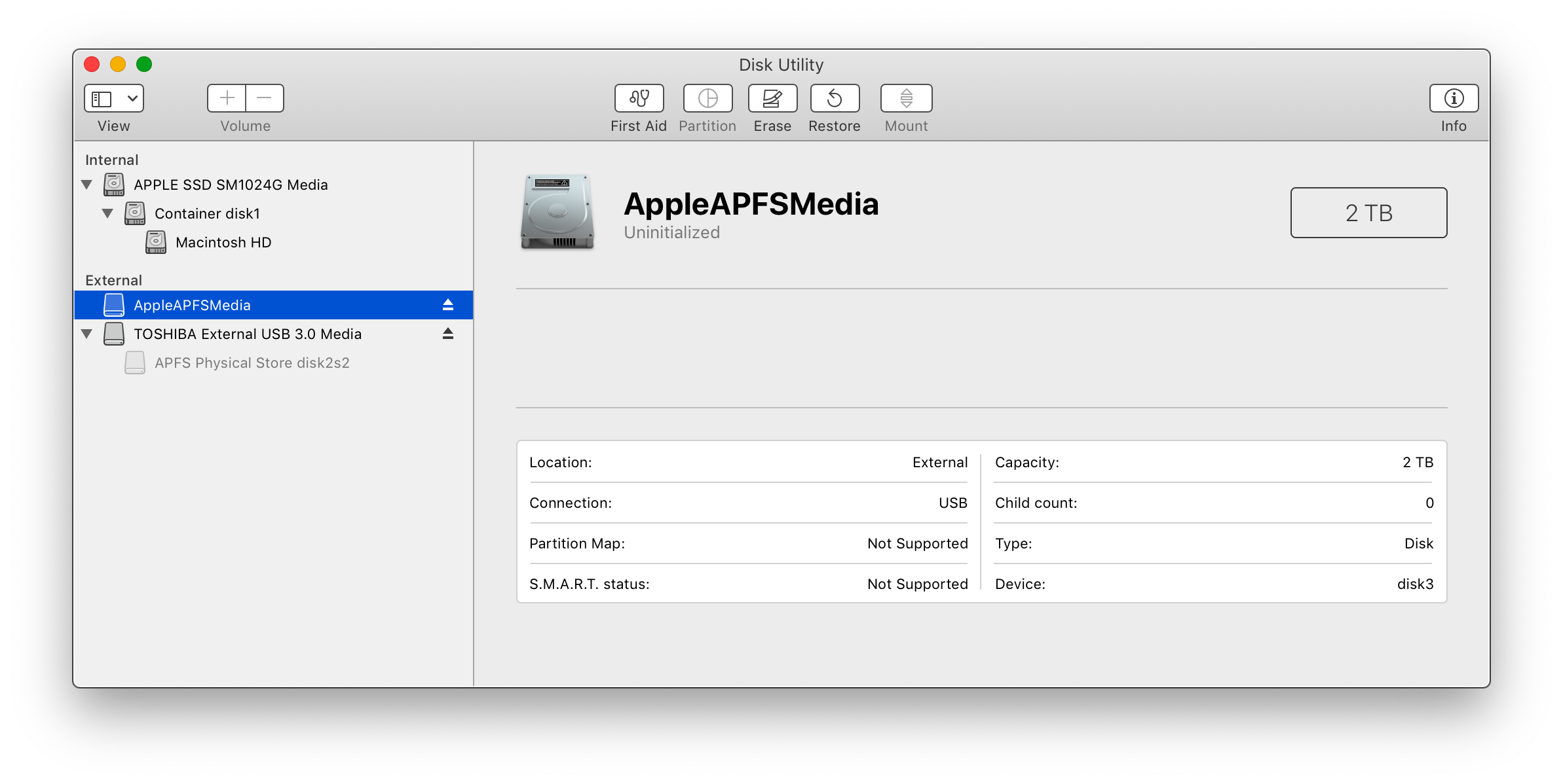 File system check exit code is 8 mojave naxreslow