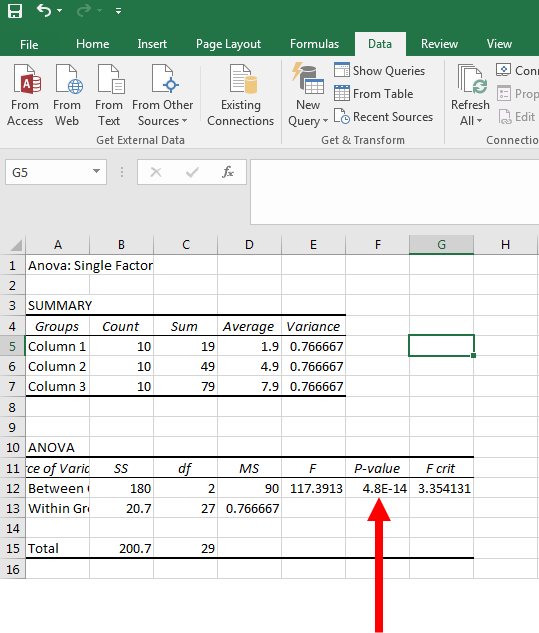 OneFactor ANOVA in Excel Dr. Matt C. Howard
