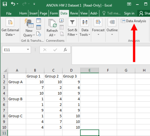 TwoWay ANOVA in Excel Dr. Matt C. Howard