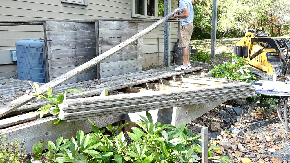 Ripping out our Patio and Deck Site Prep Matt Cremona