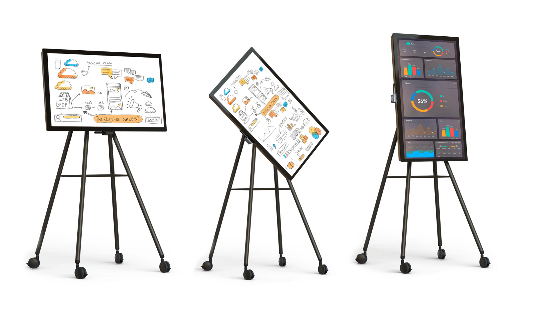 Flipchart digital interactiv MATTE's WAY Bucuresti