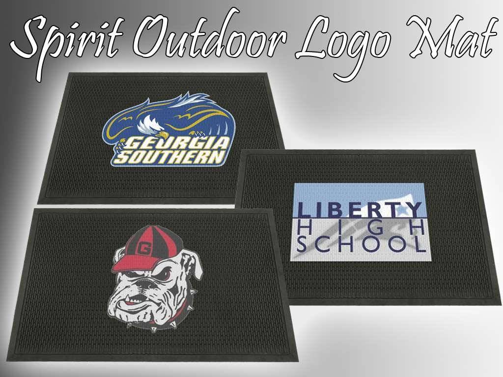 School Spirit Outdoor Logo Mat Mat Tech Rubber logo mats for schools