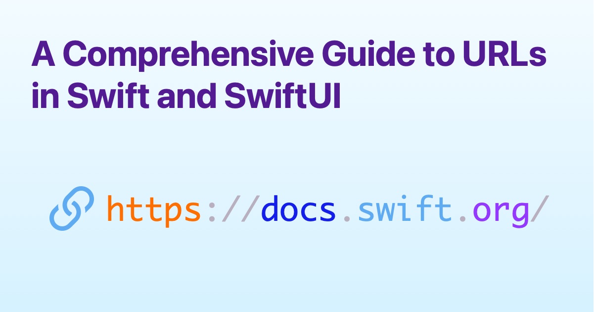 A Comprehensive Guide to URLs in Swift and SwiftUI