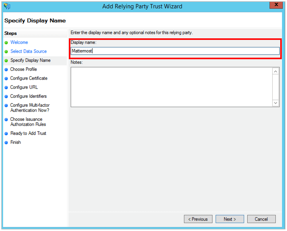 Configure SAML with Microsoft ADFS for Windows Server 2012 — Mattermost