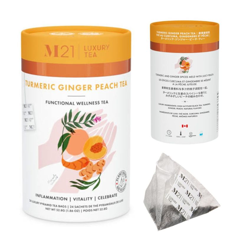 Tea Box Turmeric Ginger Peach_24 bags Matter of Taste Coffee