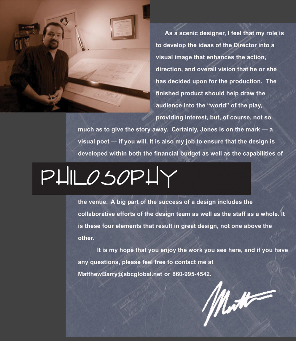 Matthew O. Barry, Scenic Artist