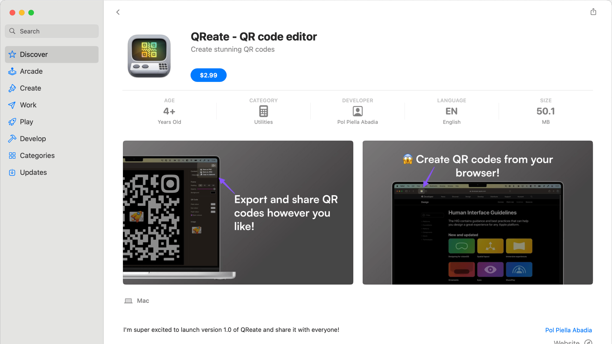 QReate lets you create stunning QR codes on Mac » Matthew Cassinelli
