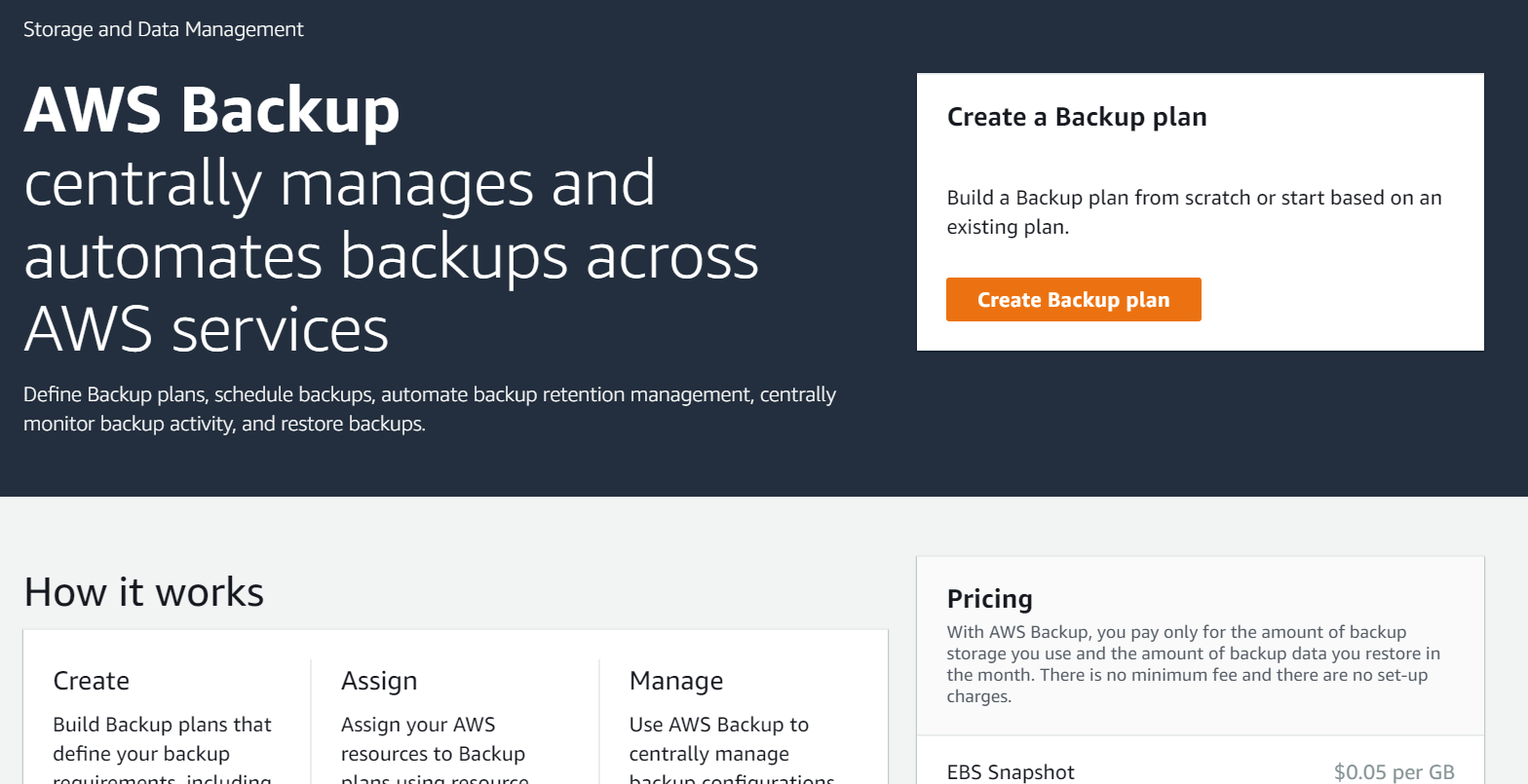 Create AWS Backup Vault, Plan & Rule with PowerShell matthewdavis111