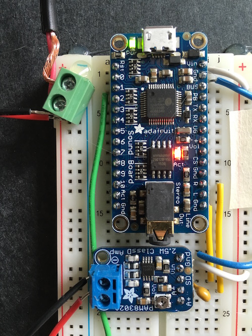 Creating a Sound Installation with Adafruit's Sound FX Board