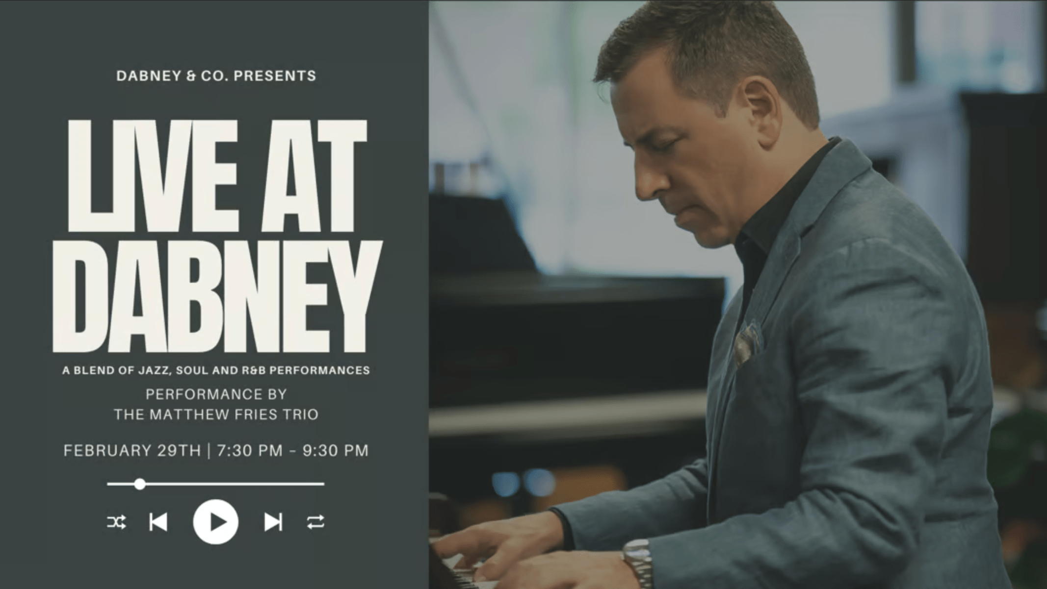 MF Trio at Dabney & Co MATTHEW FRIES