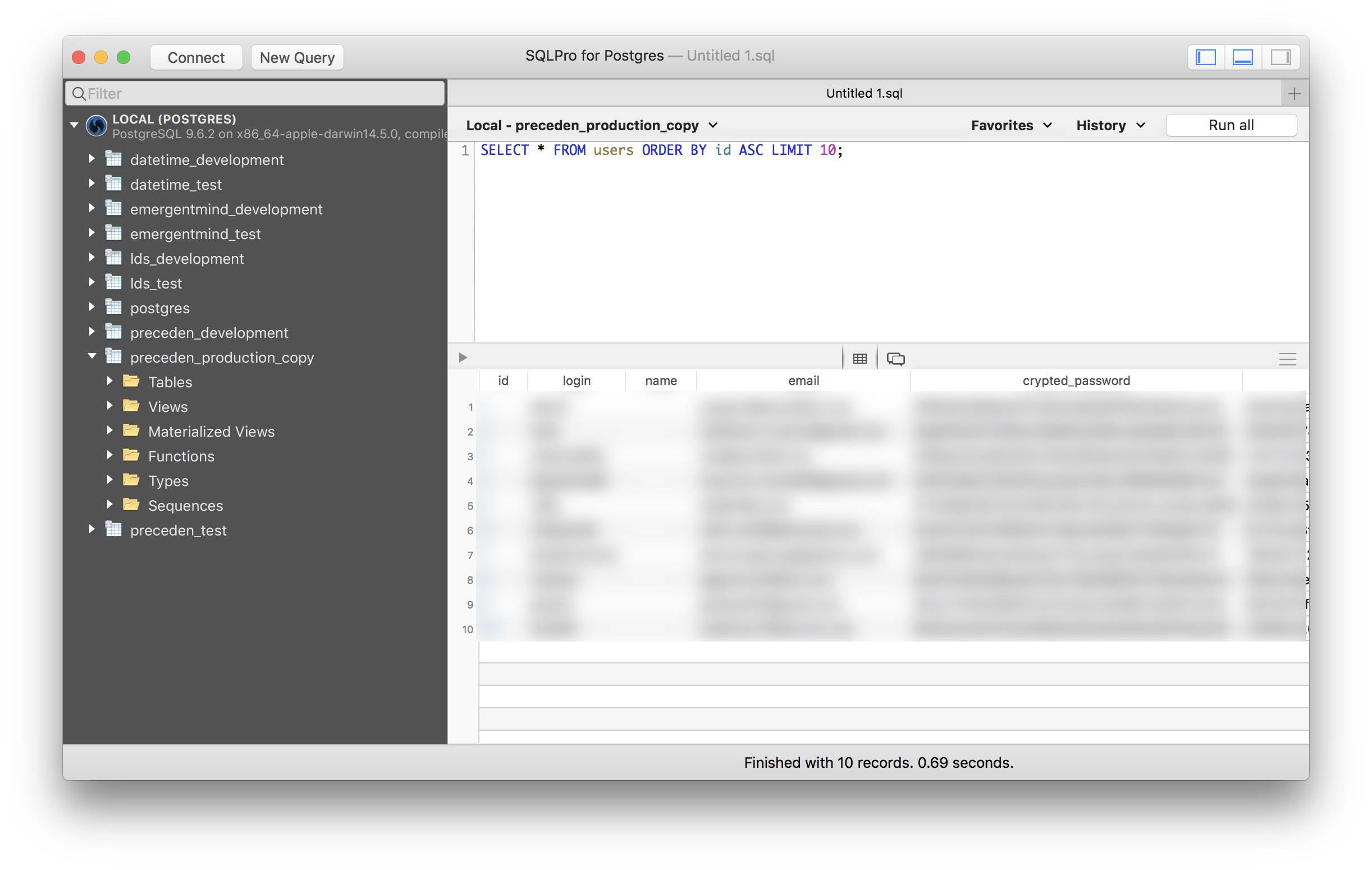 Exploring your Heroku Rails app’s database using SQLPro for Postgres