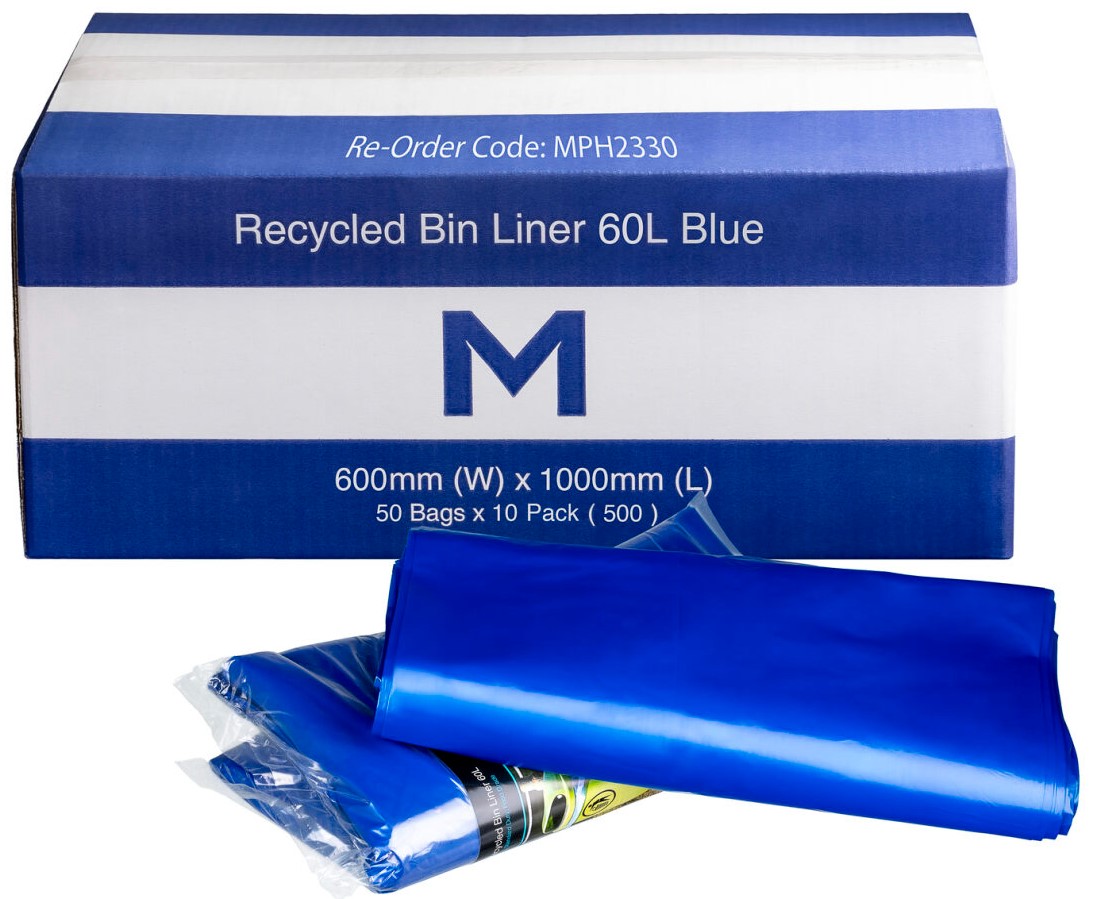 Recycled Bin Liners 60L