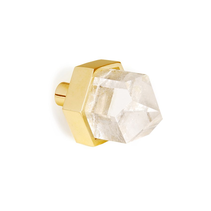 Thea Small Knob Clear Quartz