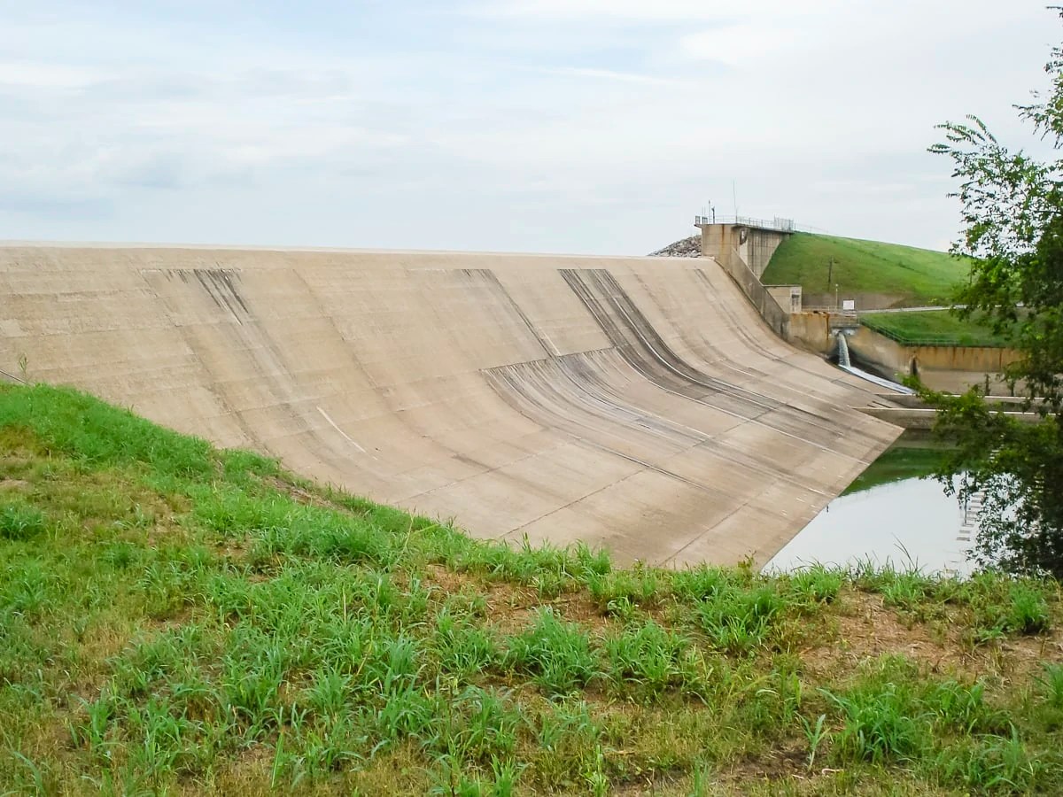 Lake Tawakoni Iron Bridge Dam In Wills Point Texas