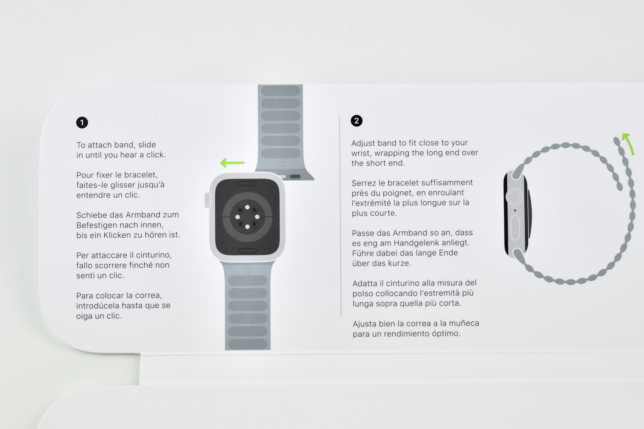 Apple Watch Leather Link (44mm, M/L, Black, 2020)