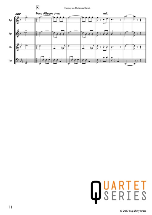 Big Shiny Brass Quartets book 1 CHRISTMAS
