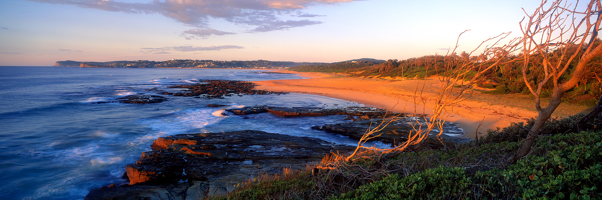 Sunrise Spoon Bay Headland Photos Images Central Coast Panorama
