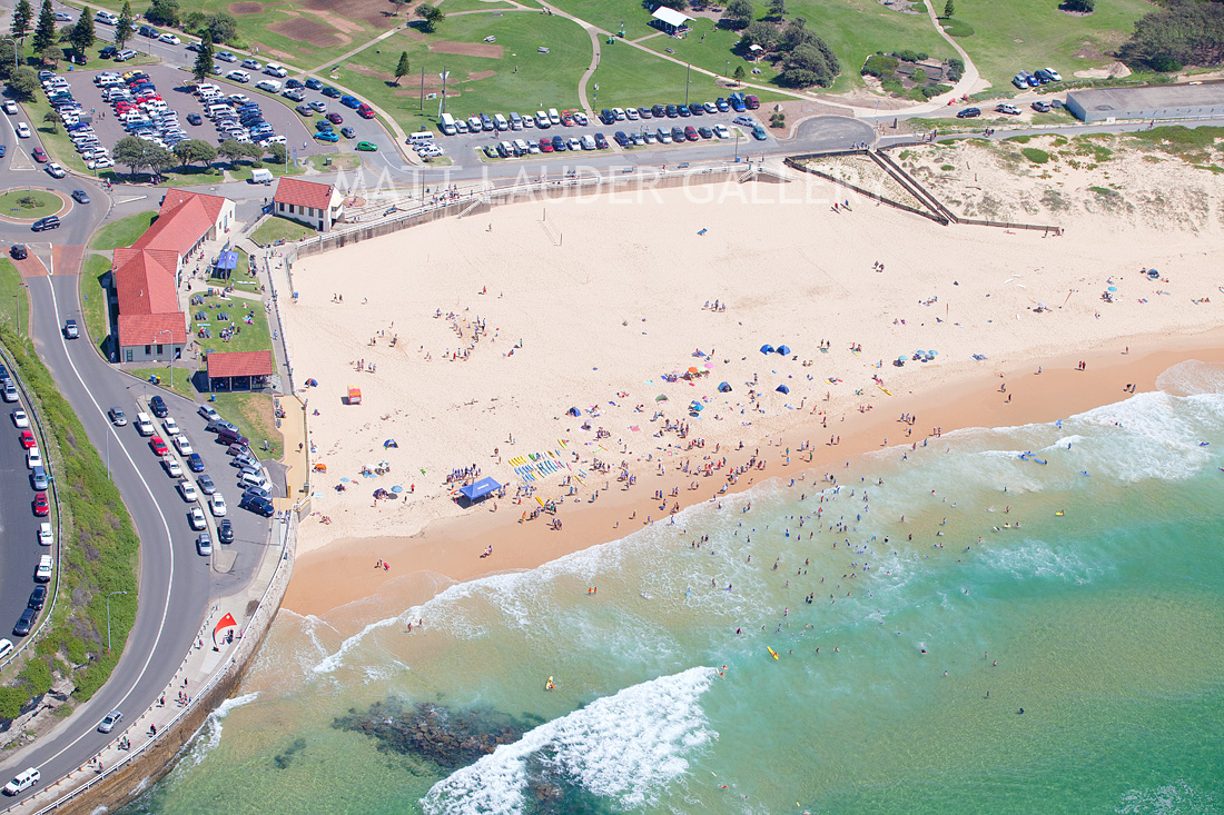 Close Up Aerial Photo Nobbys Beach Summer Surf Images Newcastle
