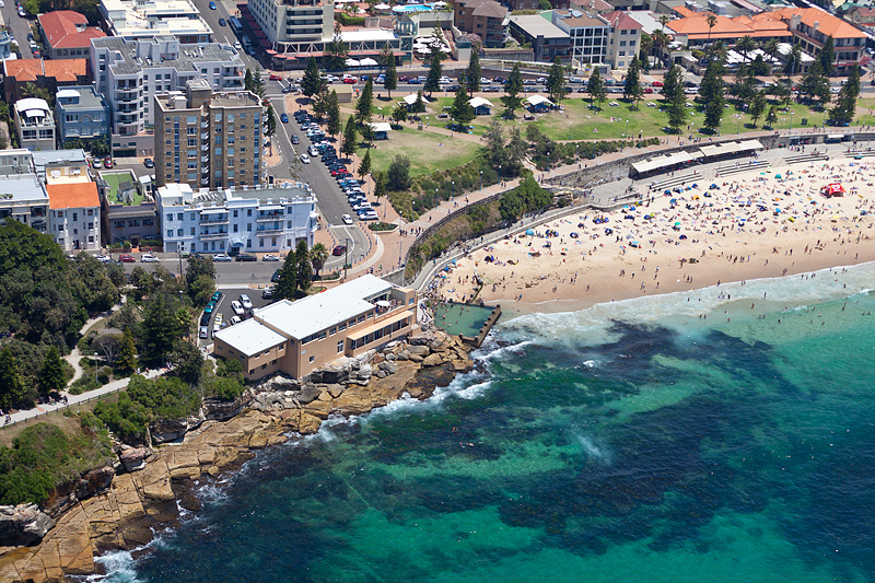 Coogee Beach Ocean Baths Aerial Photos, Eastern Beaches