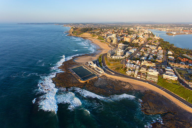 Merewether Baths Sunrise Aerial Photography Newcastle