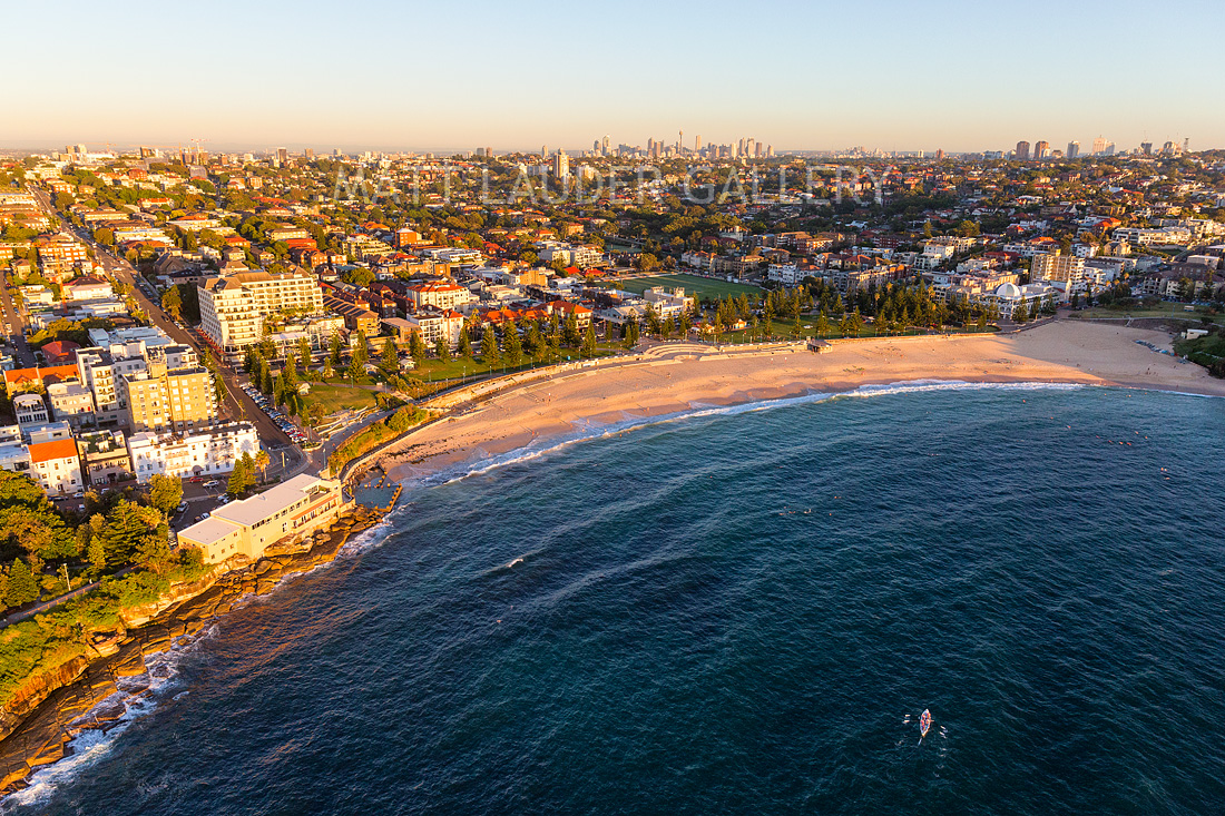 Coogee Beach Aerial Sunrise Images Sydney