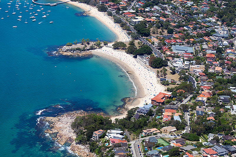 Balmoral Beach Aerial Landscape Photos Northern Beaches Sydney
