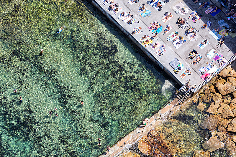 Wylies Ocean Baths Aerial Photos Sydneys Eastern Beaches Images