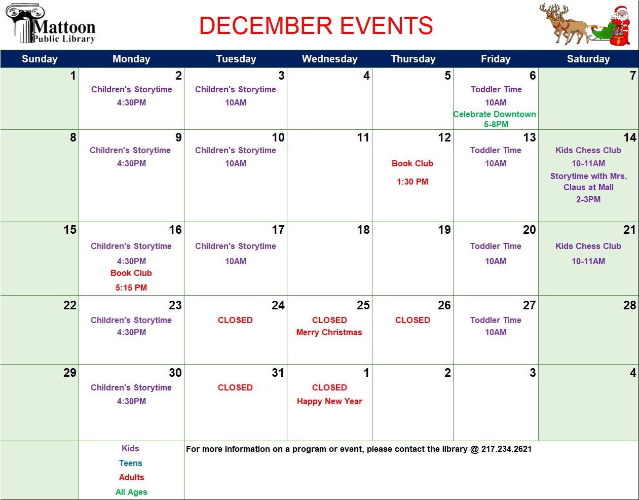 Mattoon Il Calendar Of Events Benni Beatrice