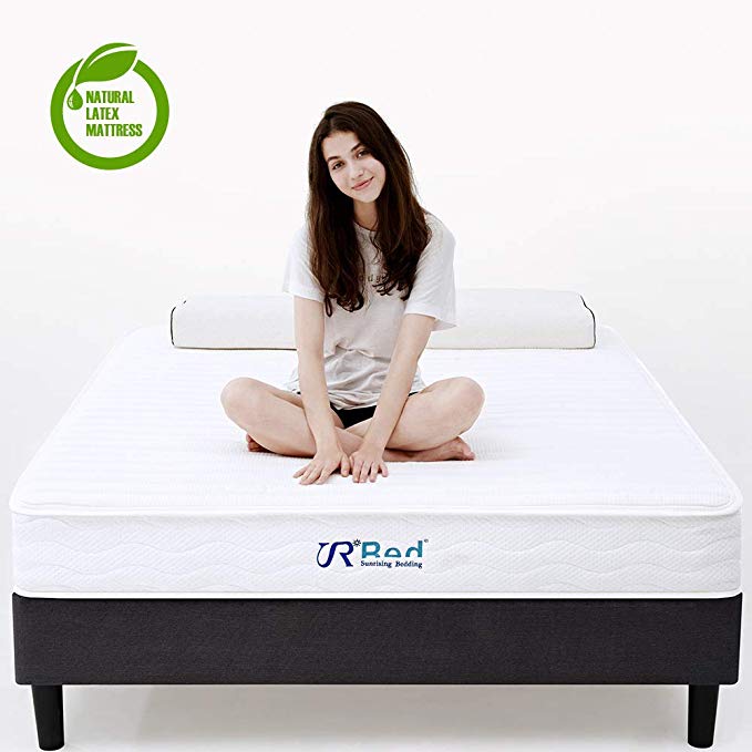 Sunrising Bedding 8 inch Natural Latex Twin Mattress & Independently