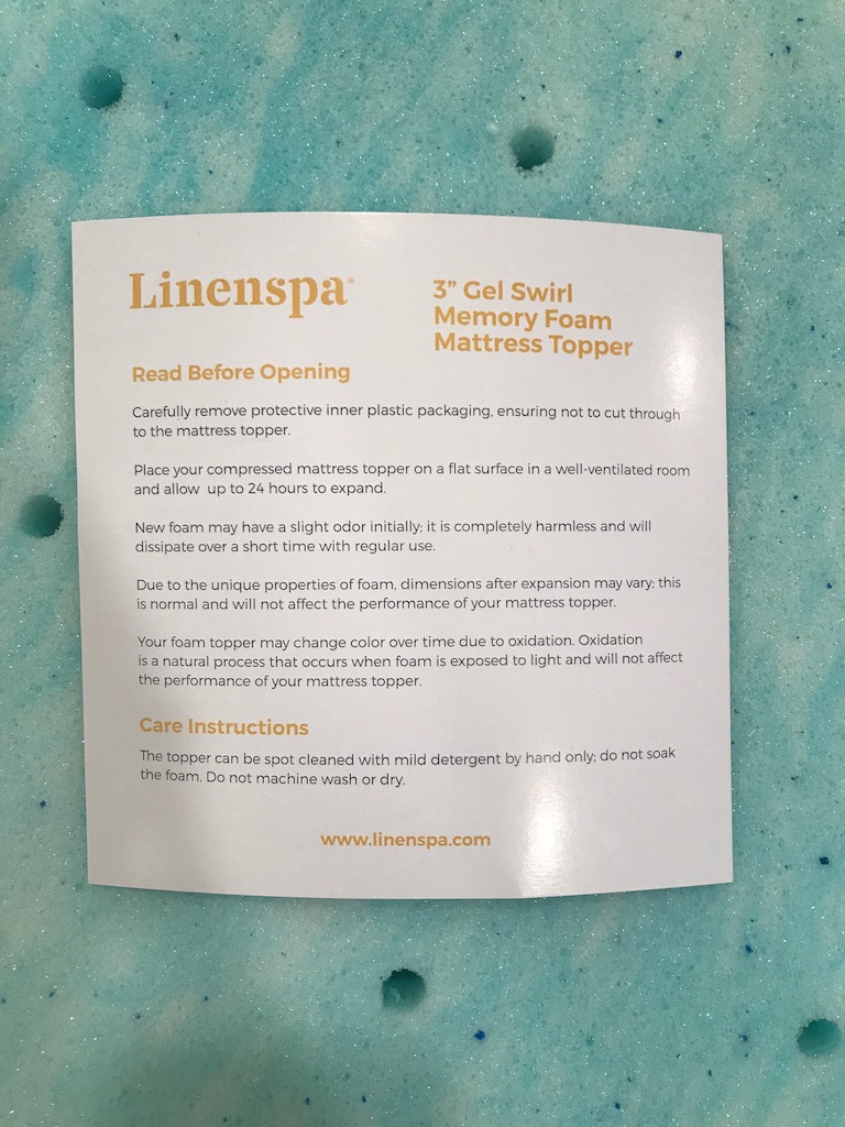 Linenspa 3 Inch Gel Swirl Memory Foam Topper Review Mattresses
