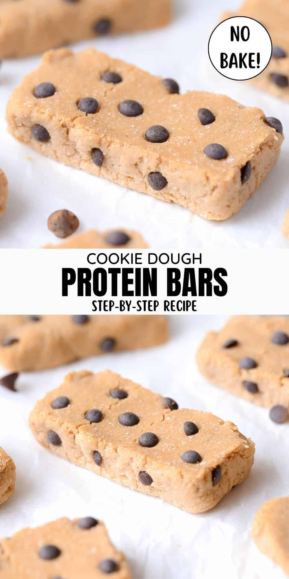 Cookie Dough Protein Bars No Bake 5 Minute Recipe