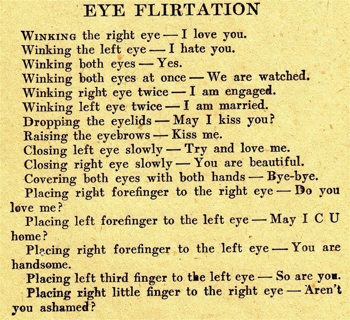 Rules of Eye Flirtation MATTHEW'S ISLAND