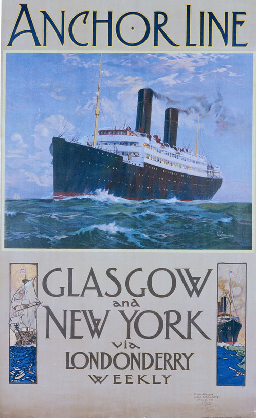 Anchor Line, Glasgow NYC MATTHEW'S ISLAND