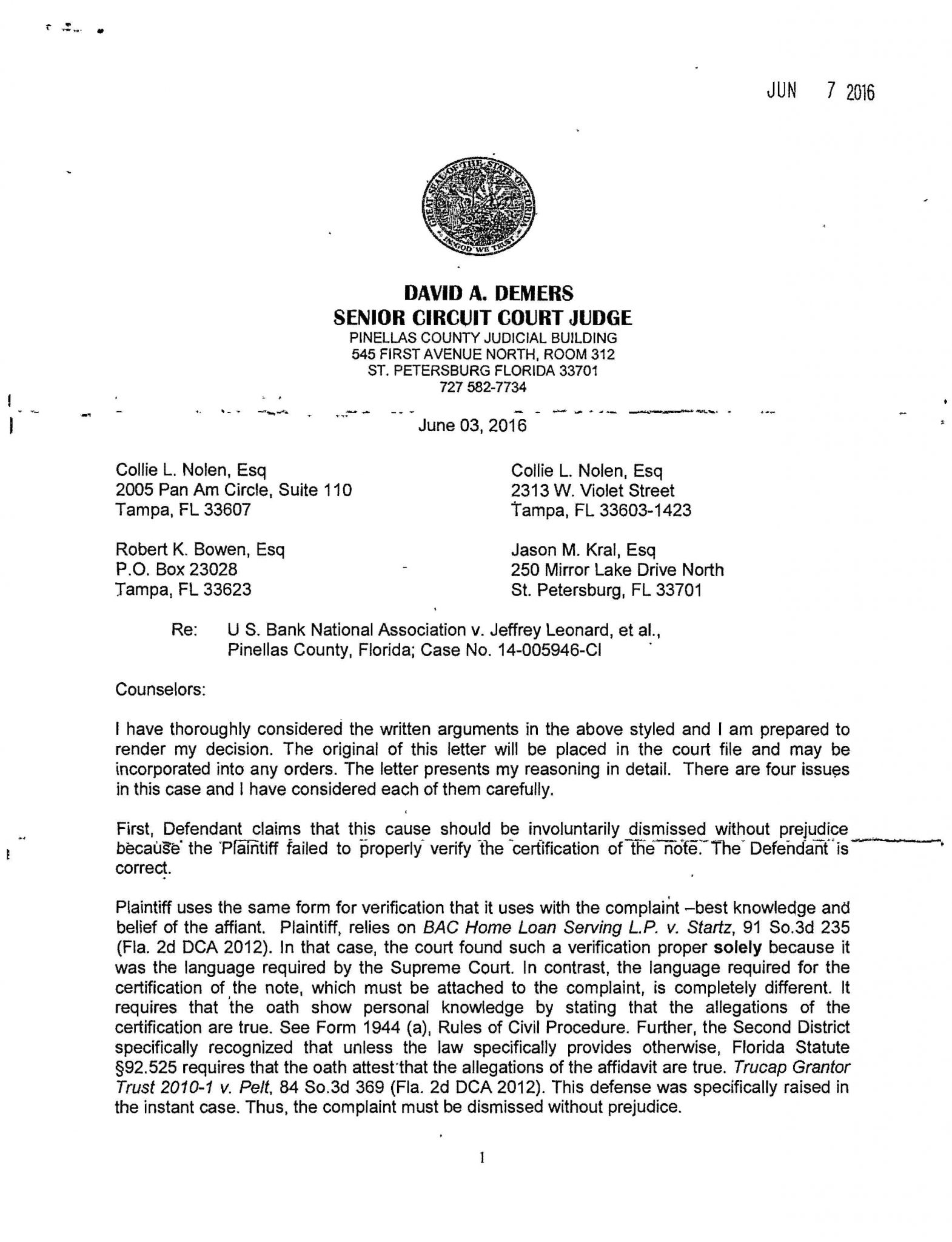 Read This Bombshell Foreclosure Opinion Written By One of Florida's