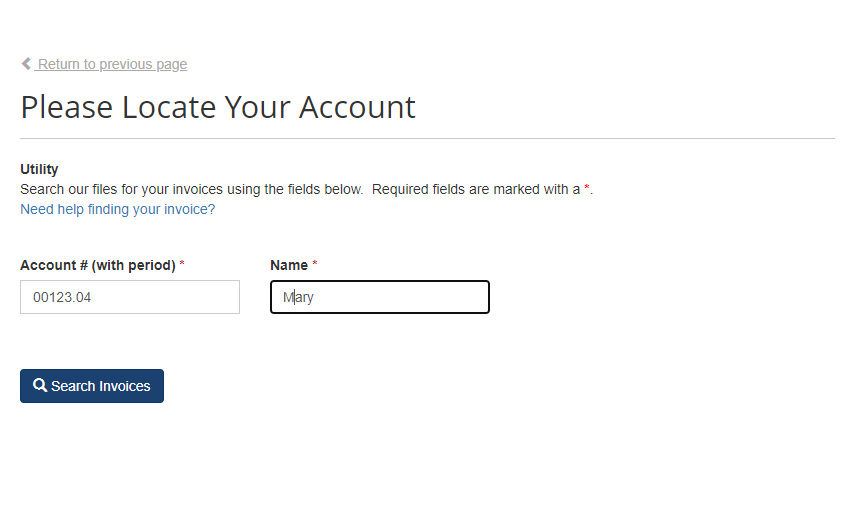 Online Utility Payment Instructions City of Maumee