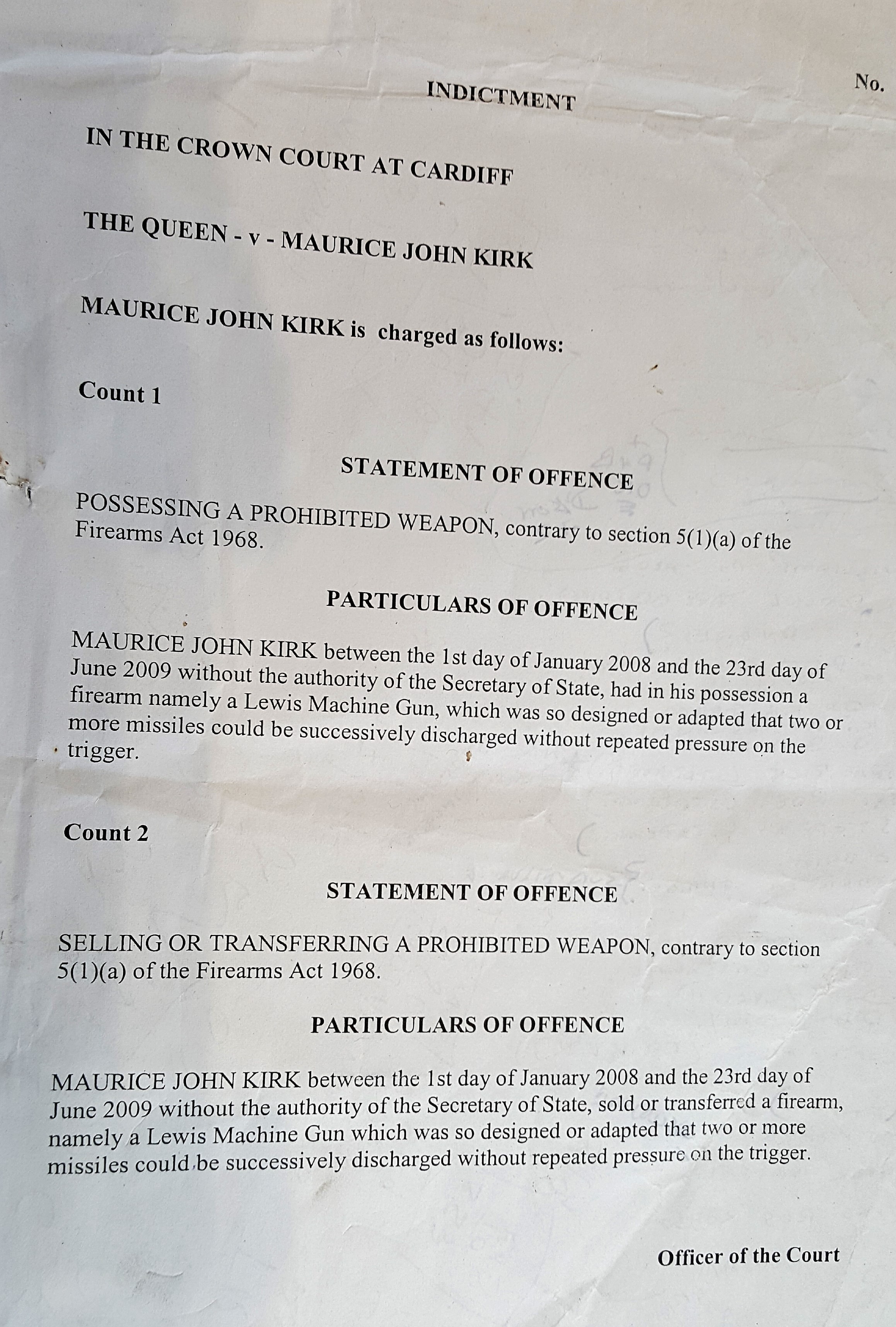 MG charge sheet Flying Vet challenges South Wales Police