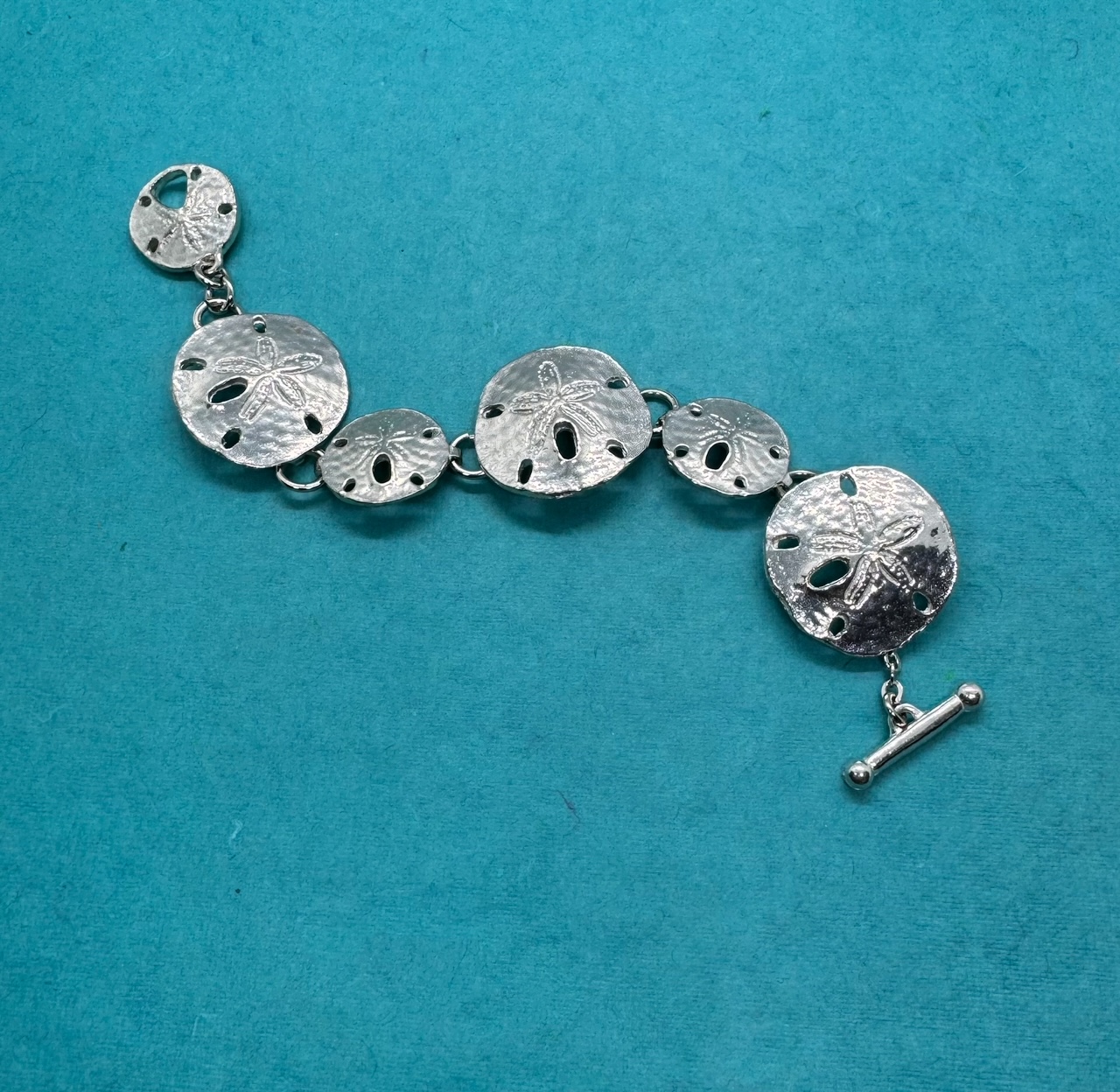Sand Dollar Bracelet Assorted Maurice Milleur Handcrafted Pewter