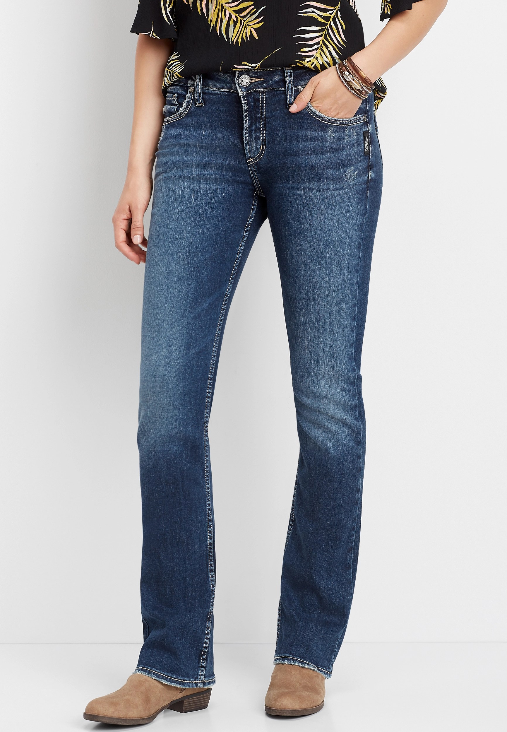 Silver Jeans Co.® Avery High Rise Slim Boot Jean maurices