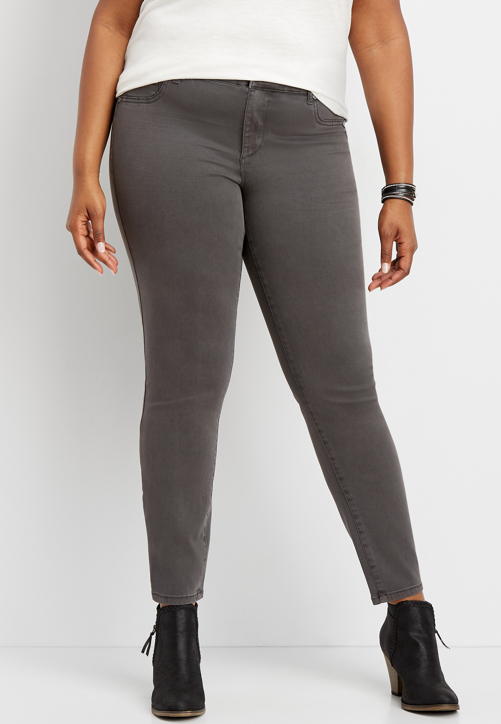 Plus Size Slate Color Jegging Made With REPREVE® maurices