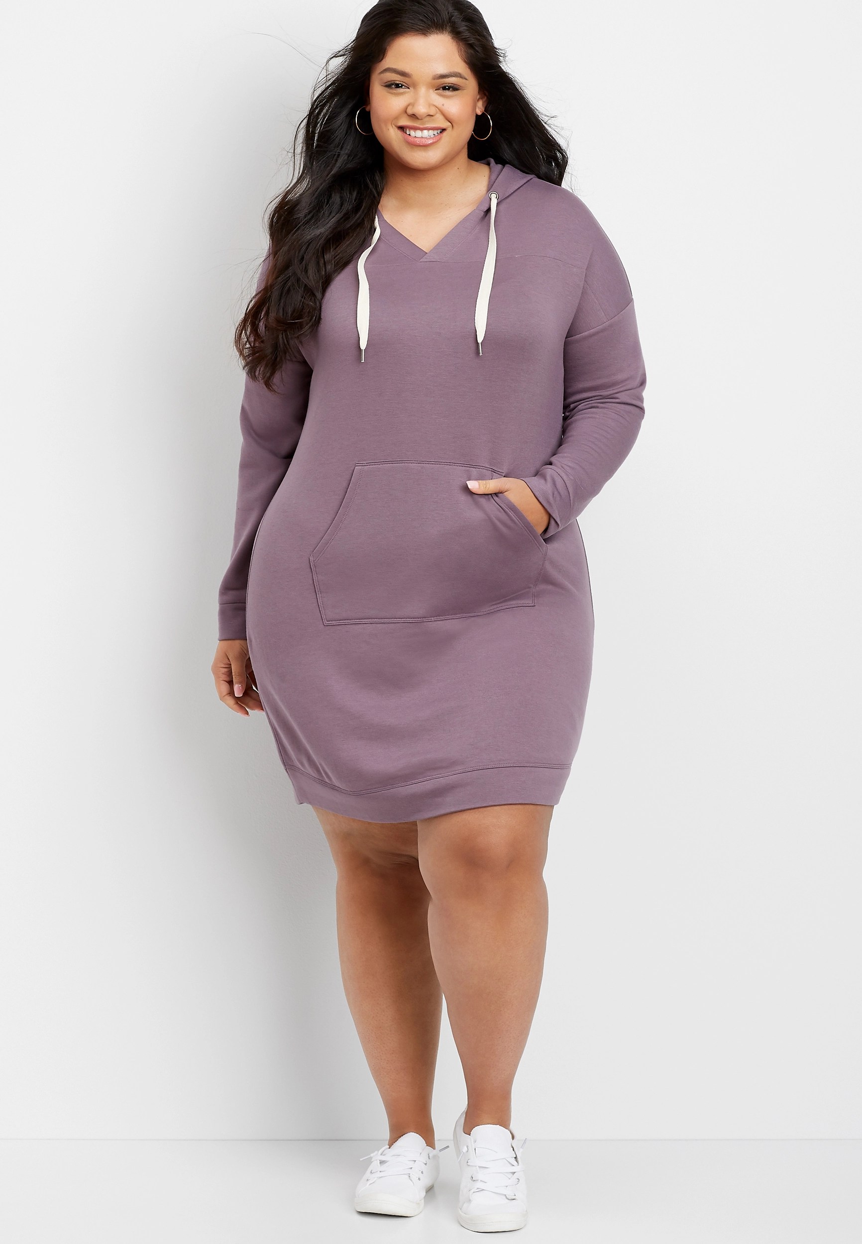 Plus Size Hooded Sweatshirt Dress maurices