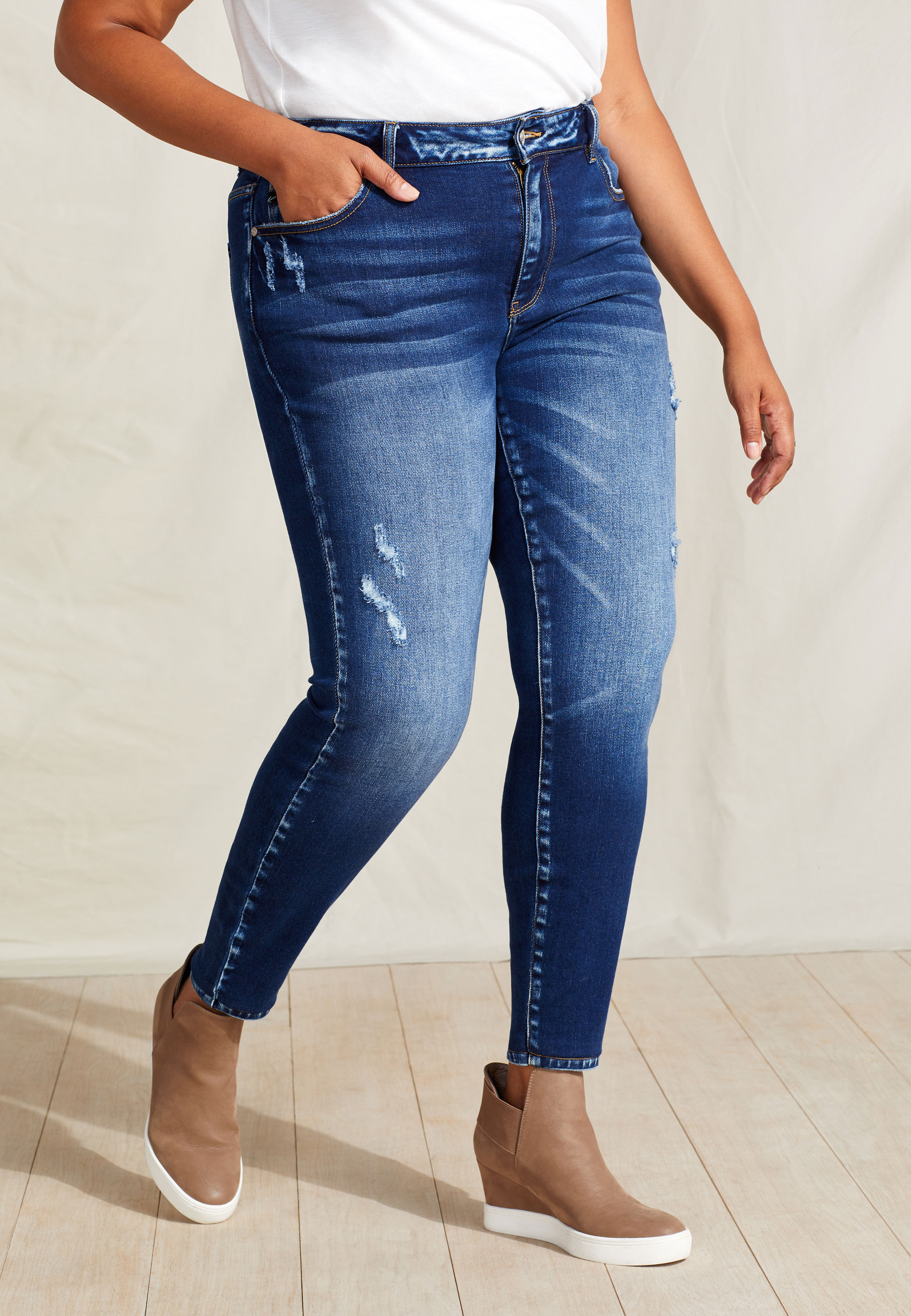 Plus Size KanCan™ High Rise Dark Wash Skinny Jean maurices