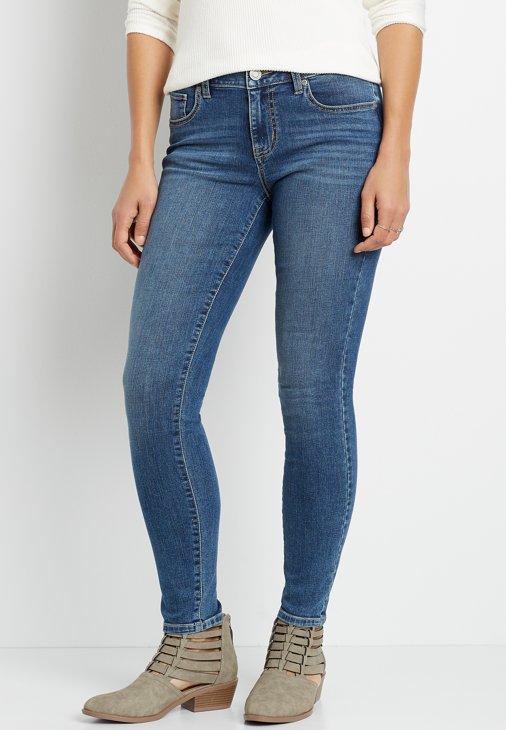 m jeans by maurices™ Classic Skinny Mid Rise Jean maurices
